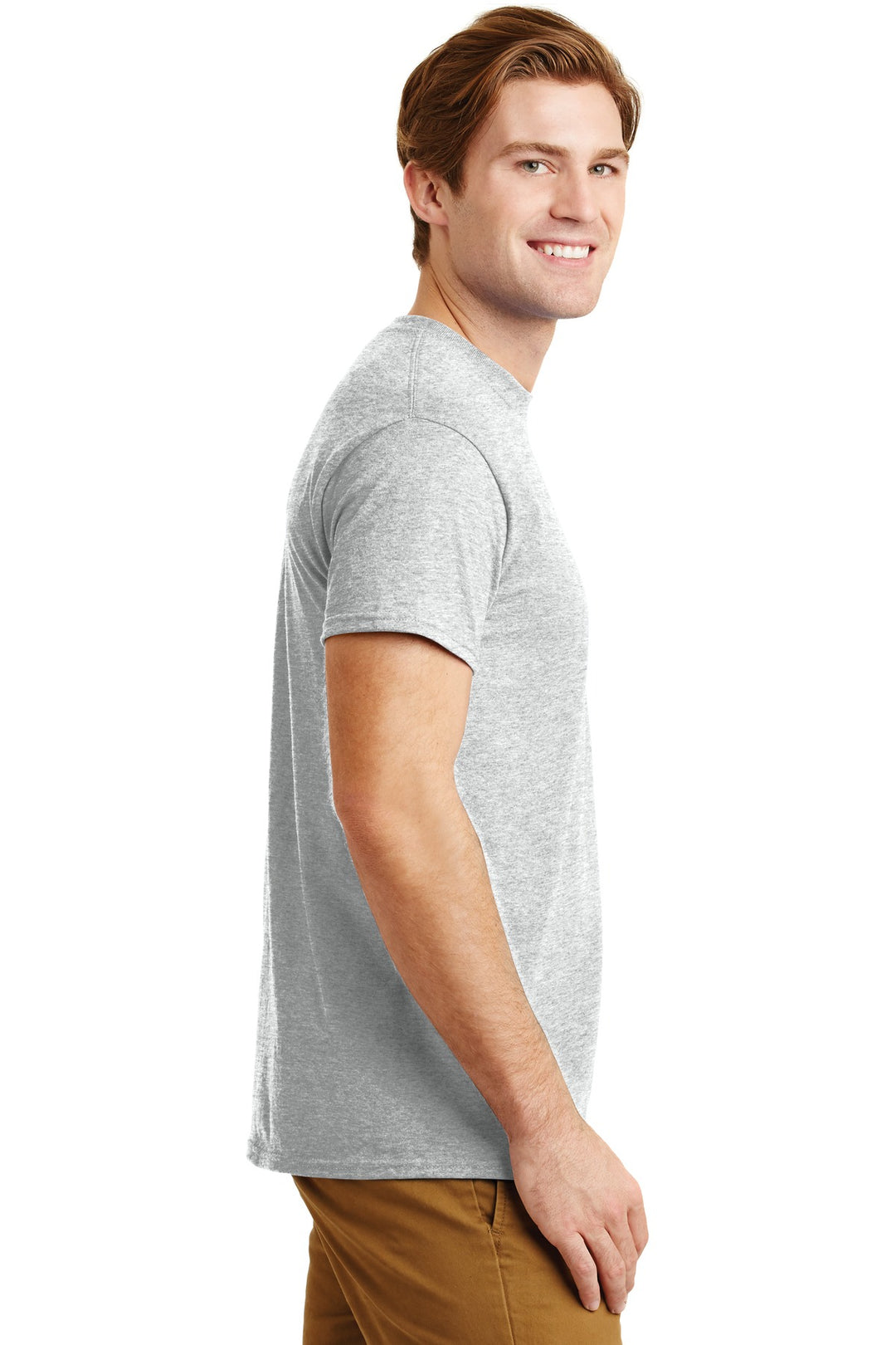 Ash Grey Gildan - DryBlend 50 Cotton/50 Poly Pocket T-Shirt. 8300