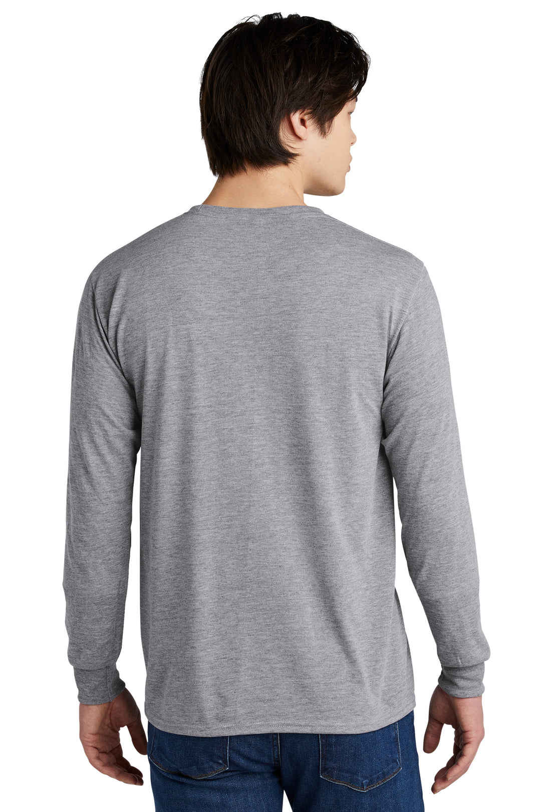 AthlHthr Jerzees Dri-Power 100% Polyester Long Sleeve T-Shirt 21LS