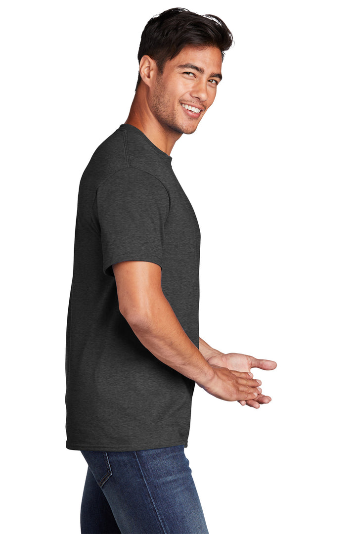 BlkHthr Port & Company - Core Cotton Tee. PC54