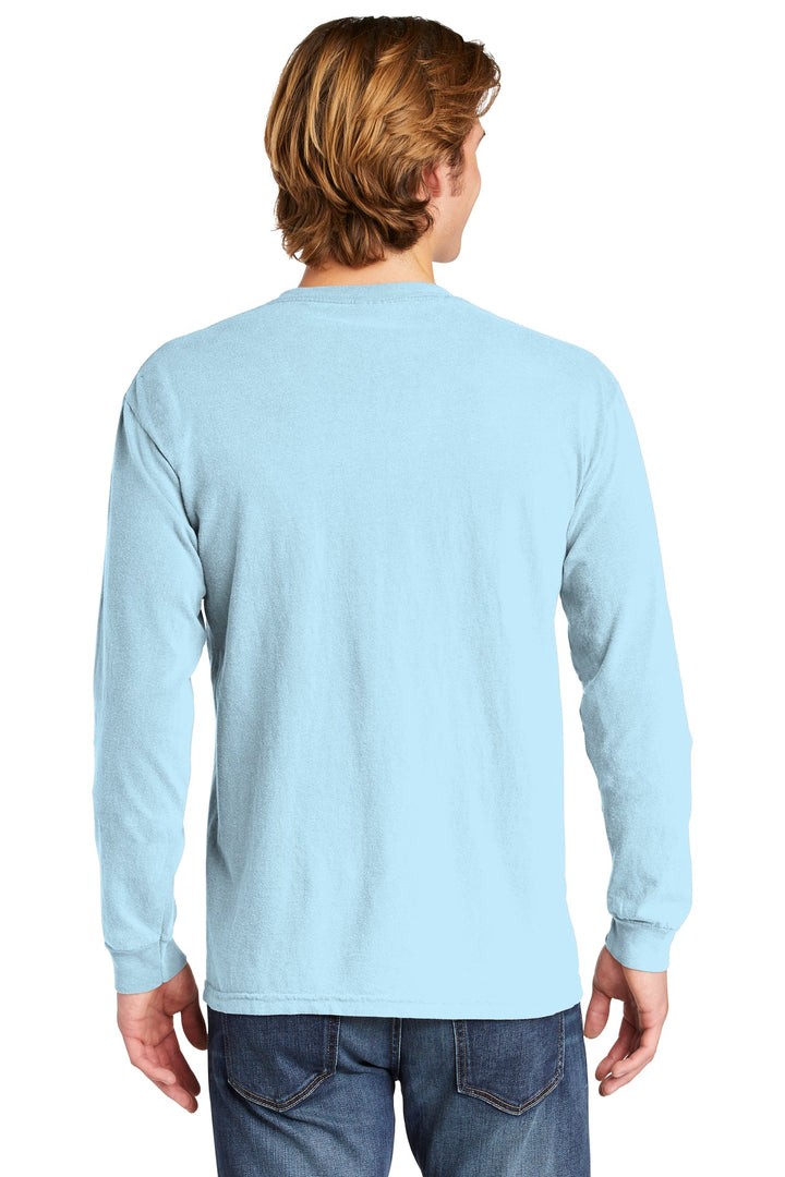 Chambray COMFORT COLORS Heavyweight Ring Spun Long Sleeve Pocket Tee. 4410