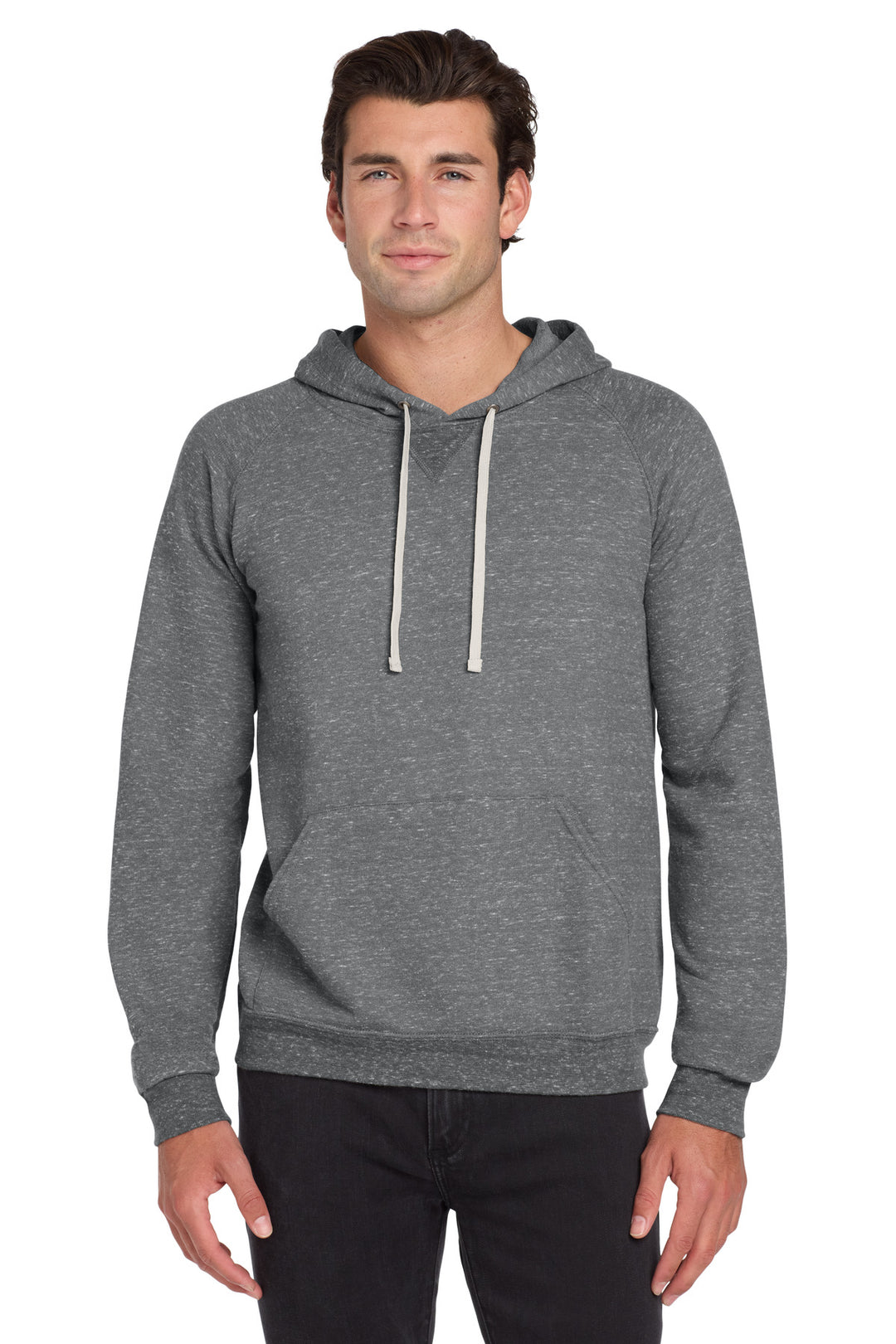 Charcoal Jerzees Snow Heather French Terry Raglan Hoodie 90M