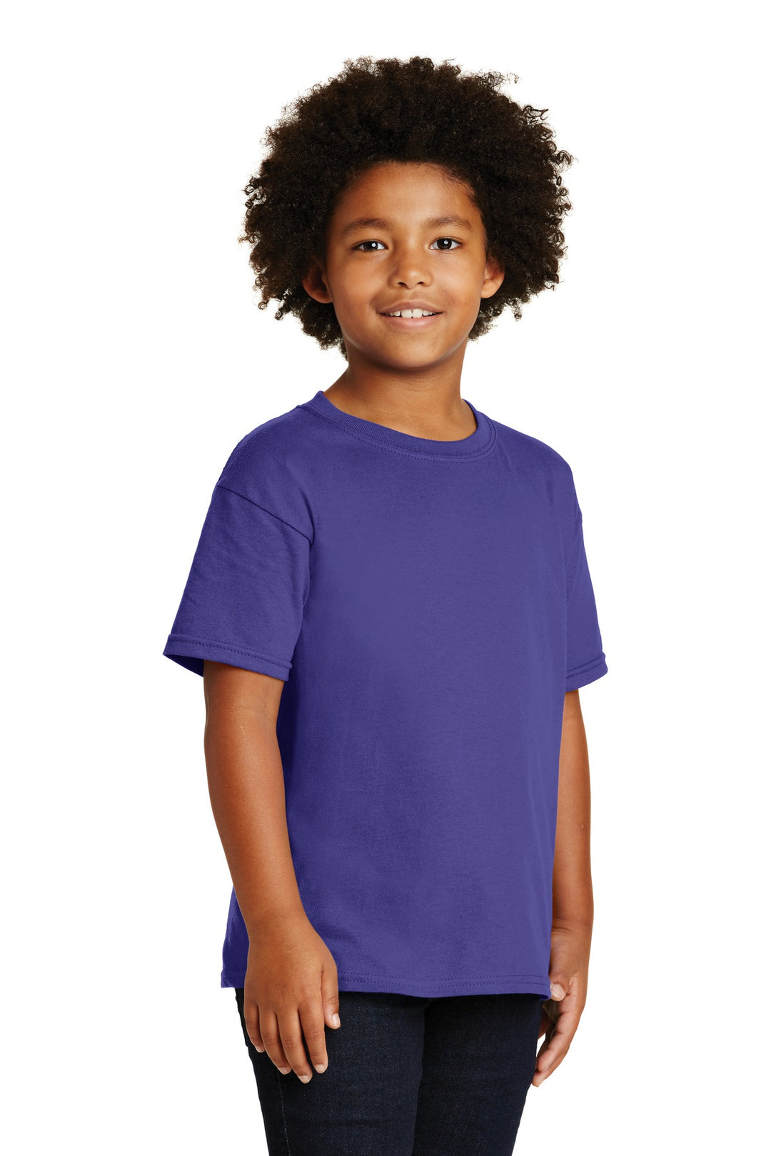 Cobalt Gildan - Youth Heavy Cotton 100% Cotton T-Shirt. 5000B