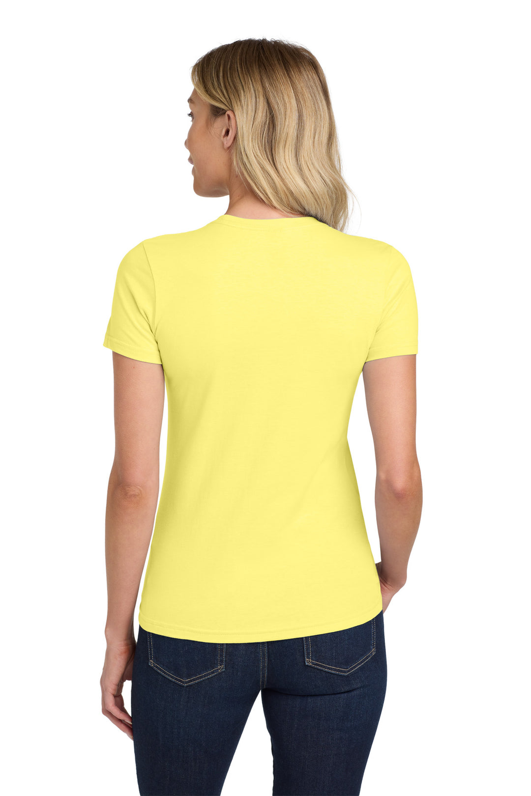 Corn Silk Gildan Softstyle Women's T-Shirt. 64000L