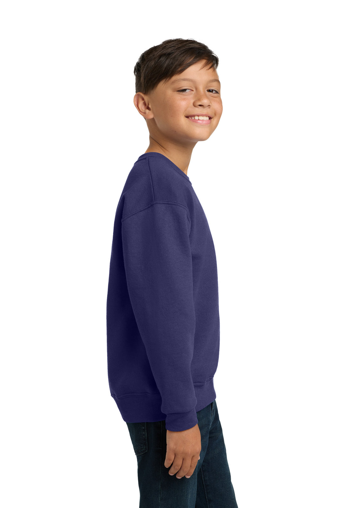 DeepPurple Jerzees - Youth NuBlend Crewneck Sweatshirt. 562B