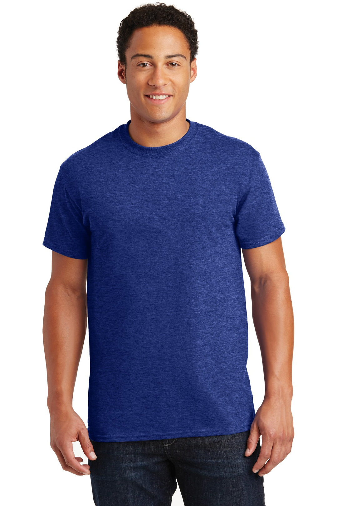Front View of Antique Royal Gildan - Ultra Cotton 100% US Cotton T-Shirt. 2000