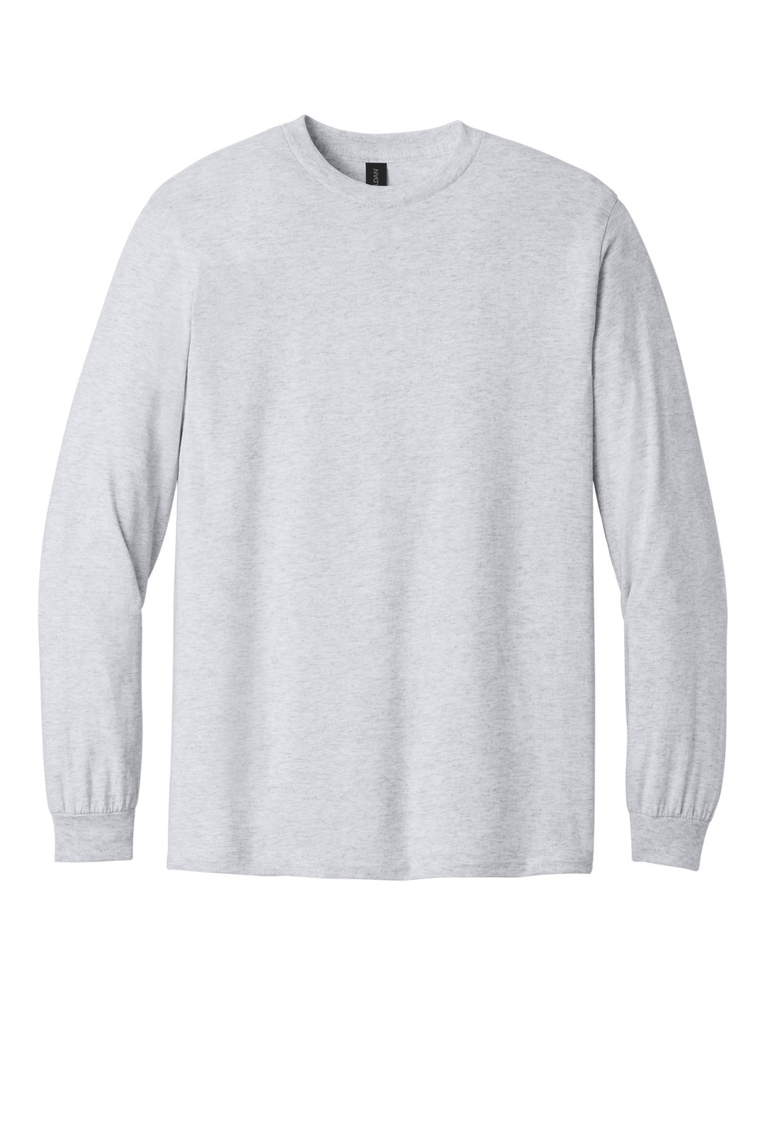 Front View of Ash Gildan - Heavy Cotton 100% Cotton Long Sleeve T-Shirt. 5400