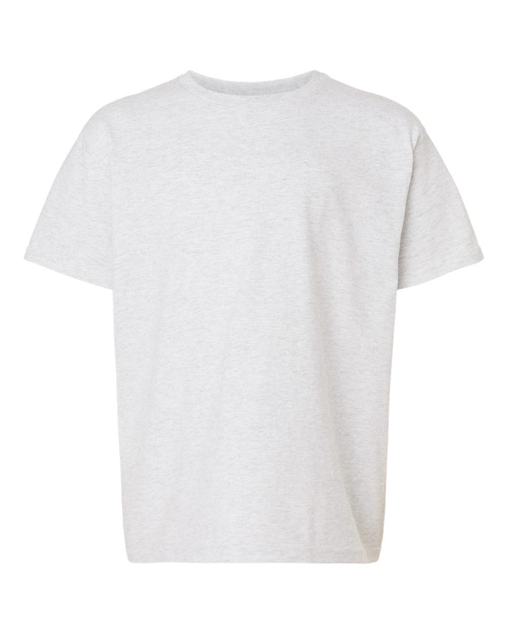 Front View of Ash Heavy Cotton™ Youth T-Shirt - 5000B