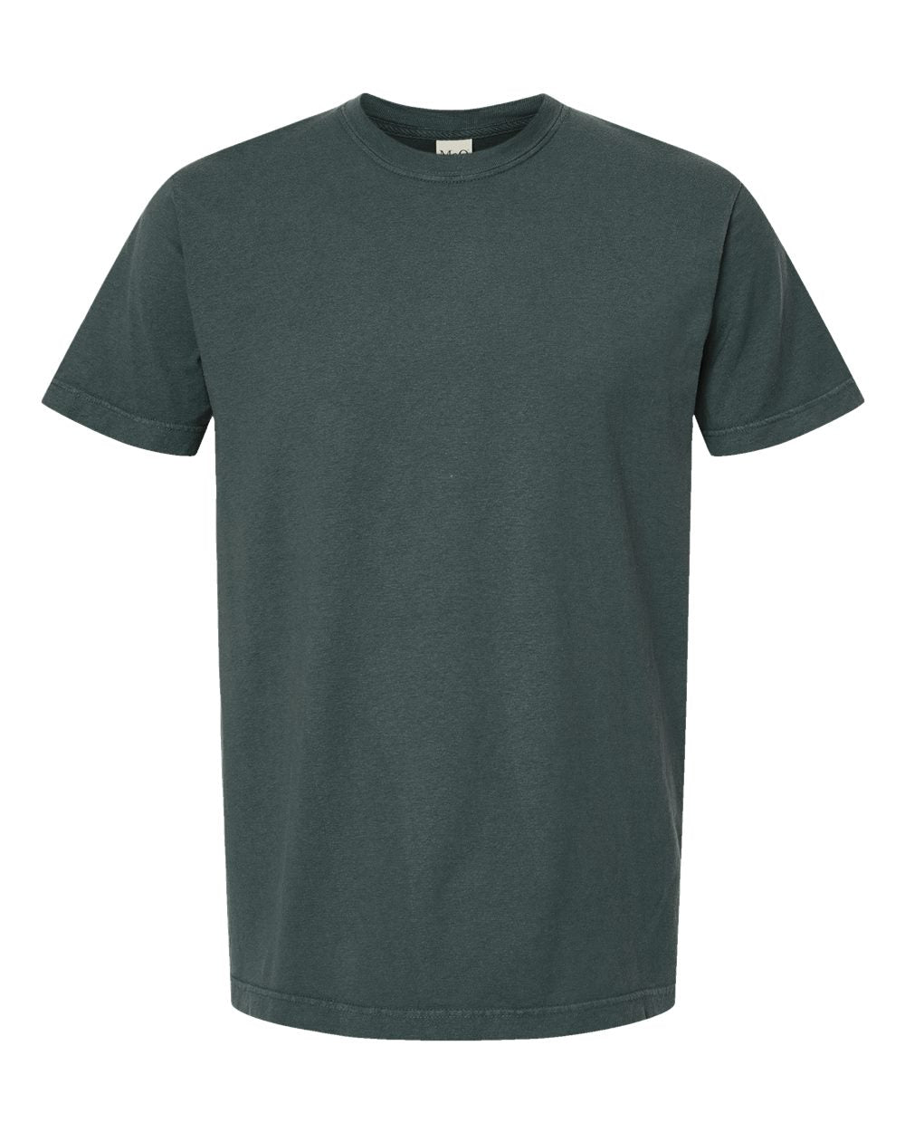 Front View of Blue Spruce Vintage Garment-Dyed T-Shirt - 6500M