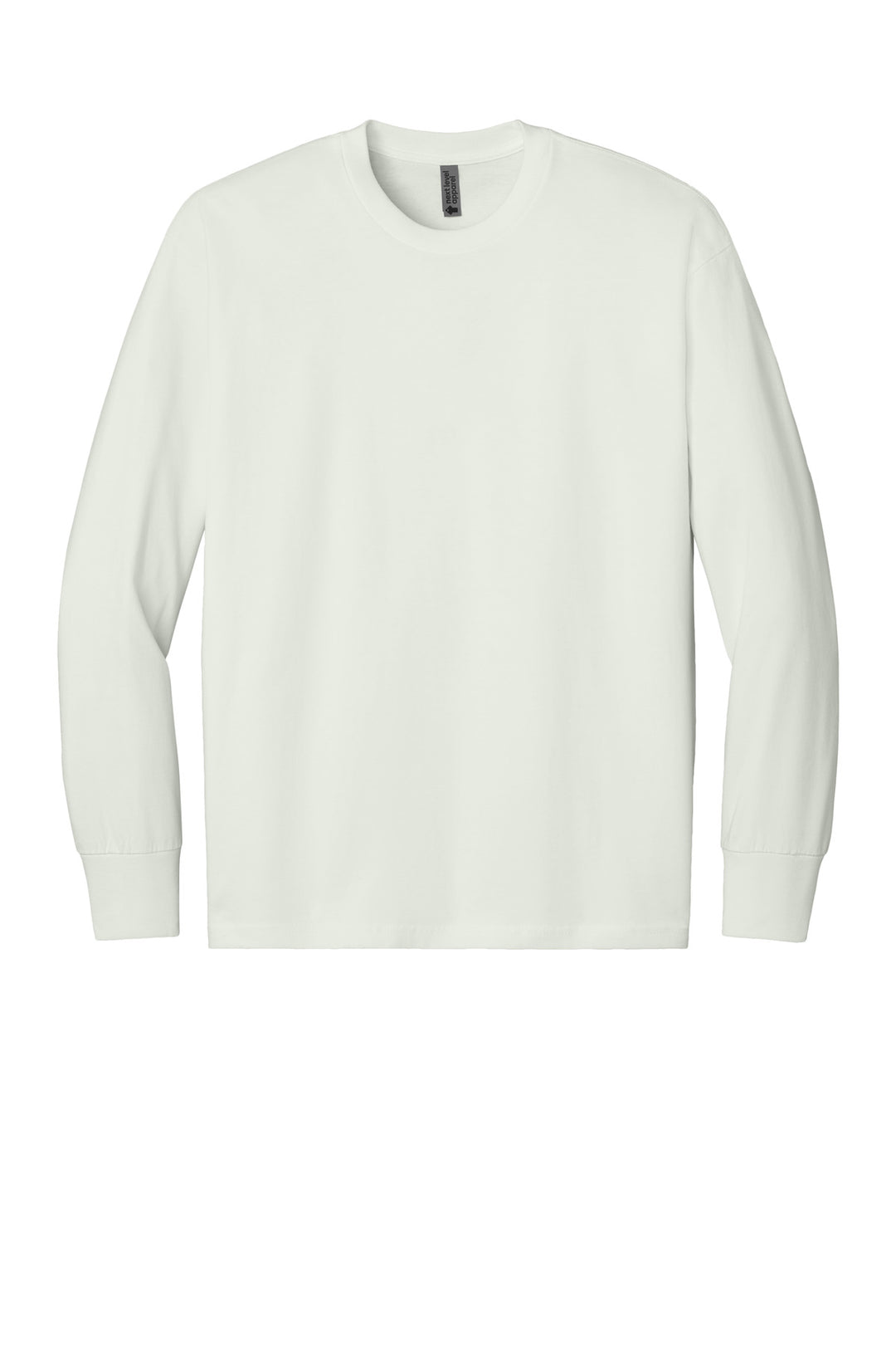 Front View of Bone Next Level Apparel Heavyweight Long Sleeve Tee NL7211