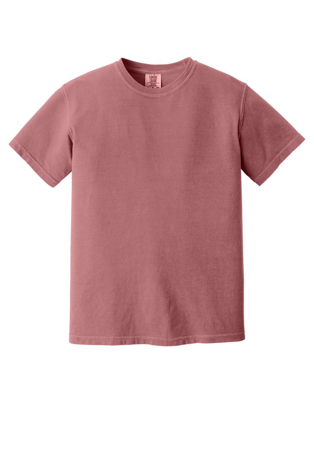 Front View of Brick COMFORT COLORS Heavyweight Ring Spun Tee. 1717