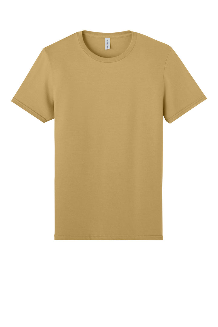 Front View of Bttersctch Jerzees Unisex Premium Combed Ring Spun Cotton Tee 570M
