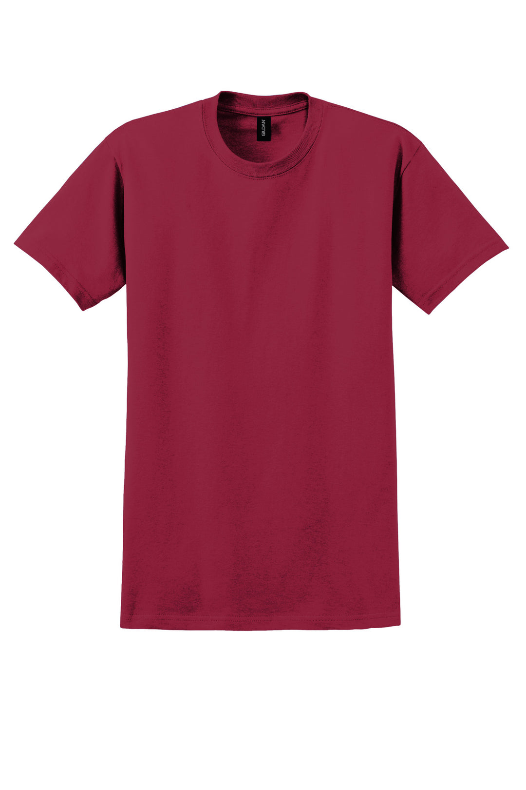 Front View of Cardinal Red Gildan - Ultra Cotton 100% US Cotton T-Shirt. 2000