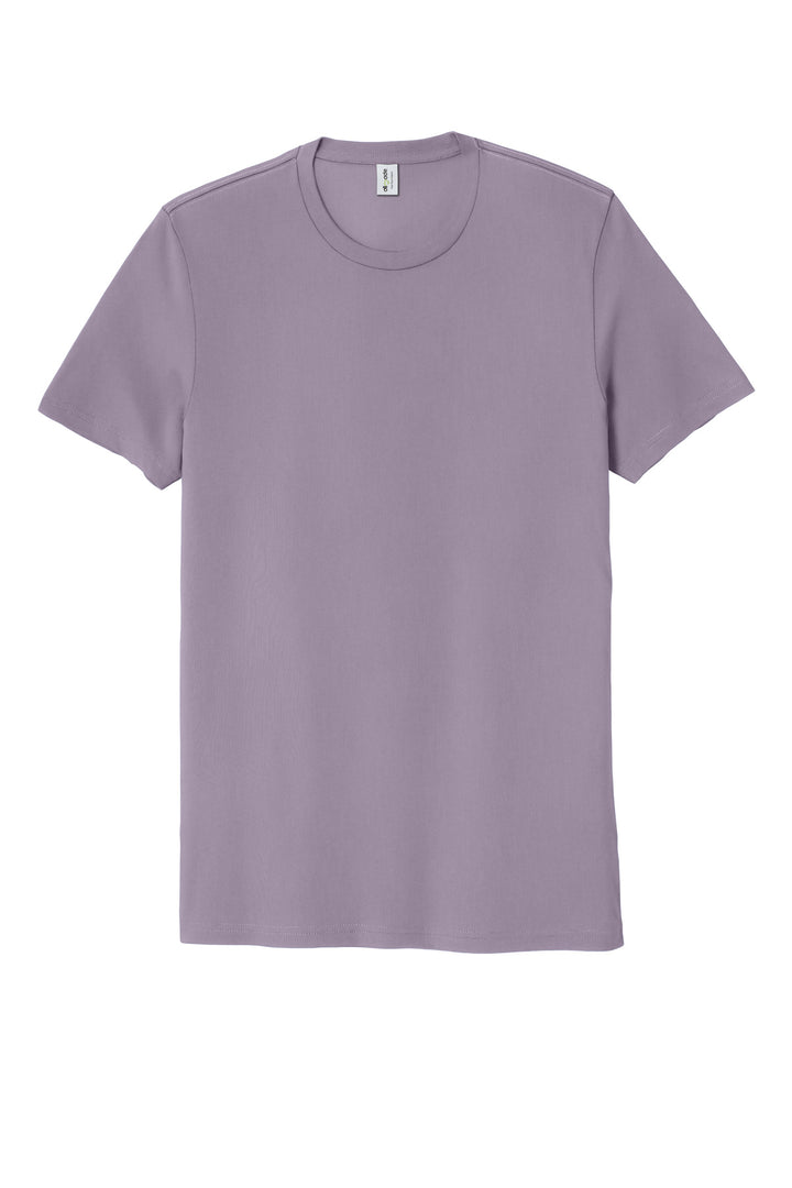 Front View of CosmicPrpl Allmade Unisex Organic Cotton Tee. AL2100