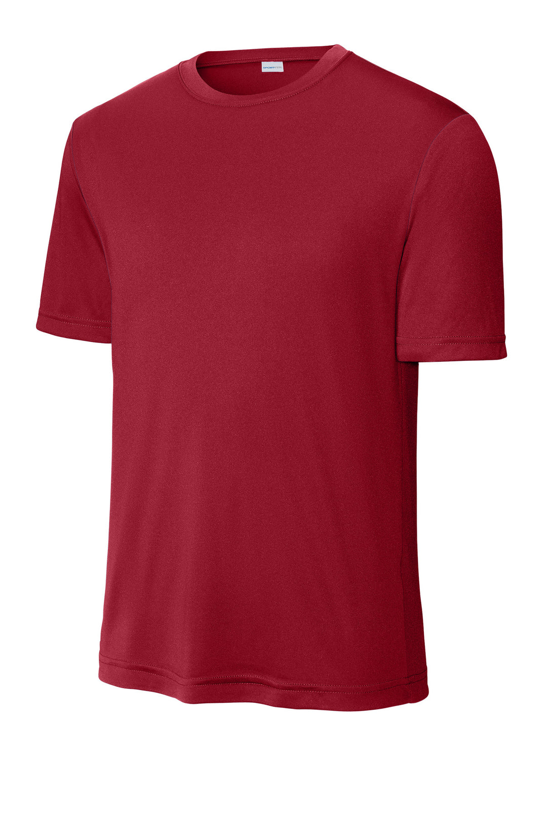 Front View of DeepRed Sport-Tek PosiCharge Competitor Tee. ST350