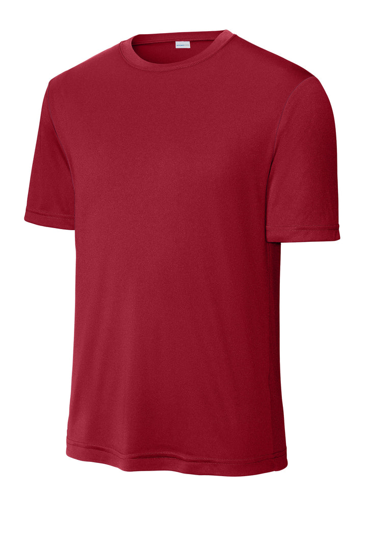 Front View of DeepRed Sport-Tek PosiCharge Competitor Tee. ST350