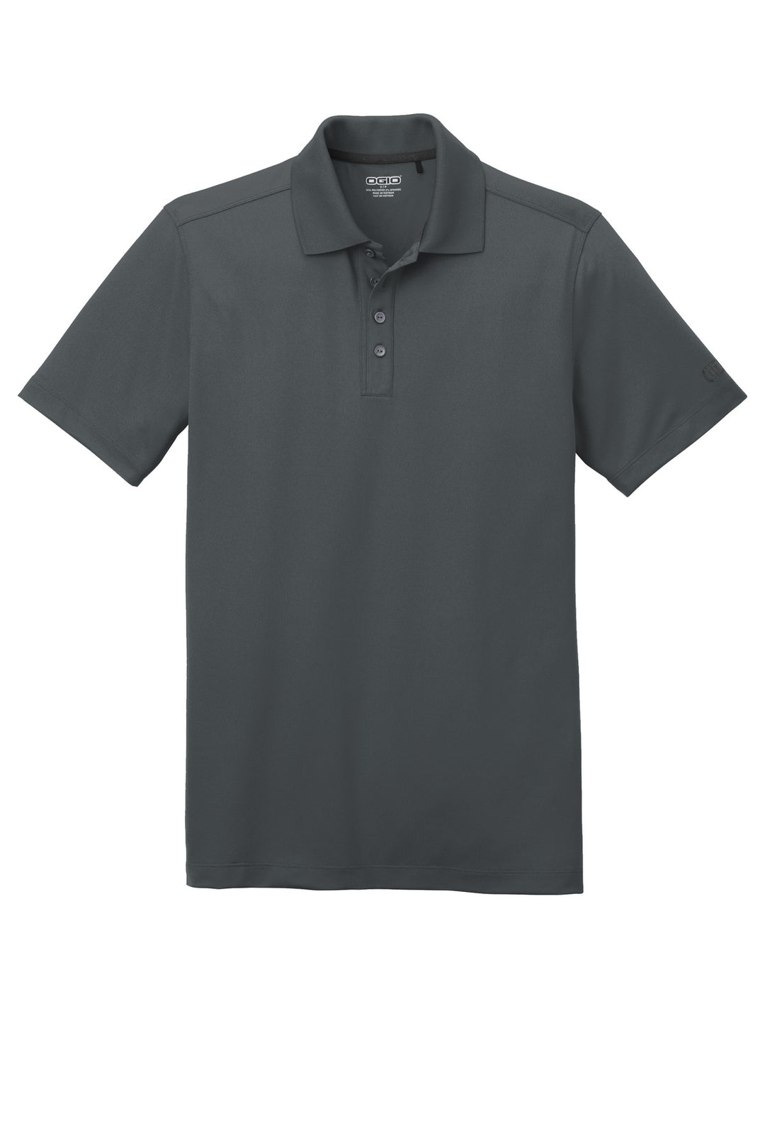 Front View of Diesel Grey OGIO Metro Polo. OG130