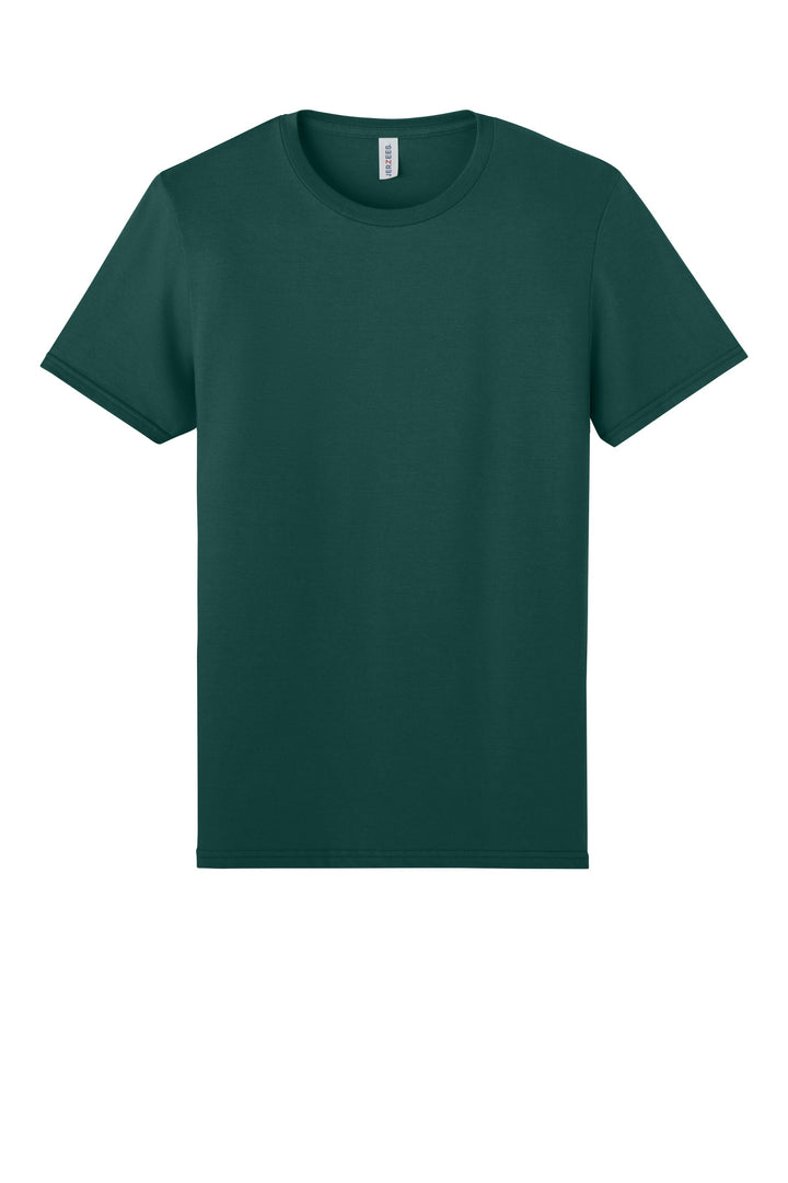 Front View of DpEmerald Jerzees Unisex Premium Combed Ring Spun Cotton Tee 570M