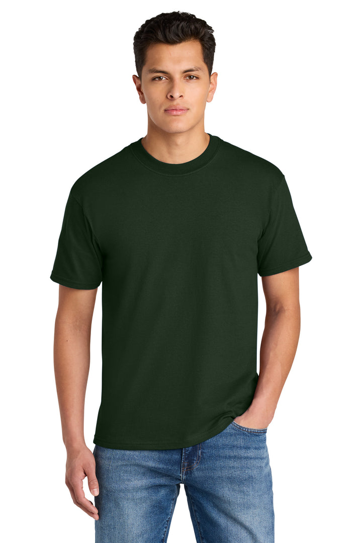 Front View of ForestGrn Gildan Hammer Maxweight Tee 75000