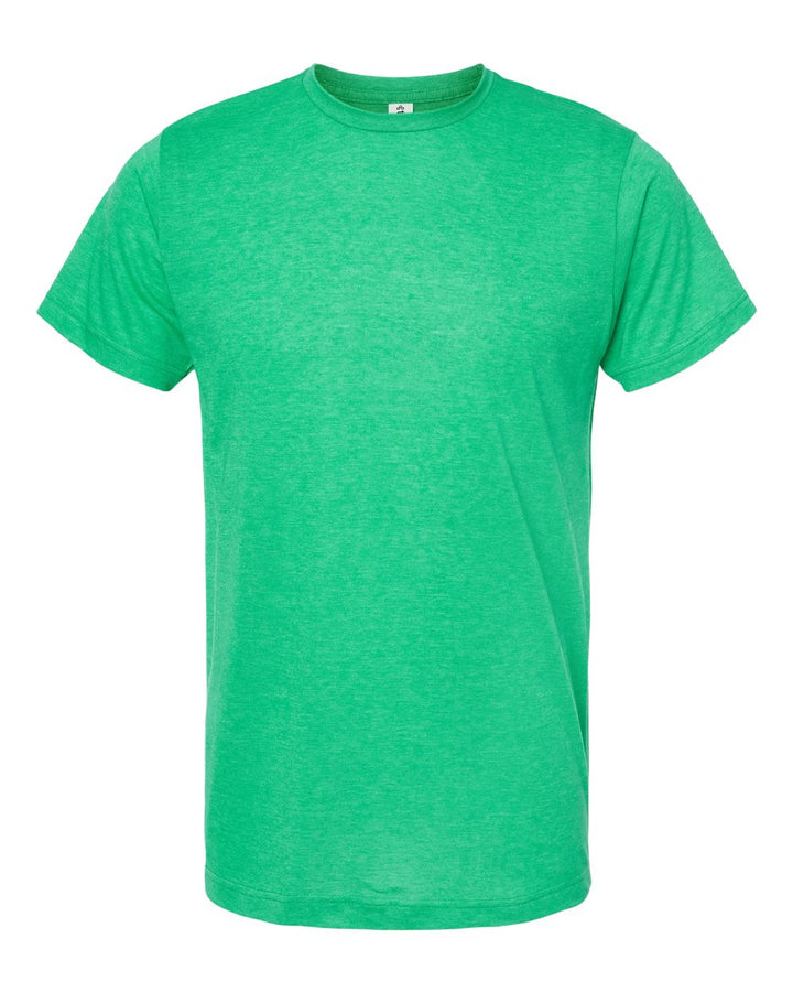 Front View of Heather Kelly Poly-Rich T-Shirt - 241