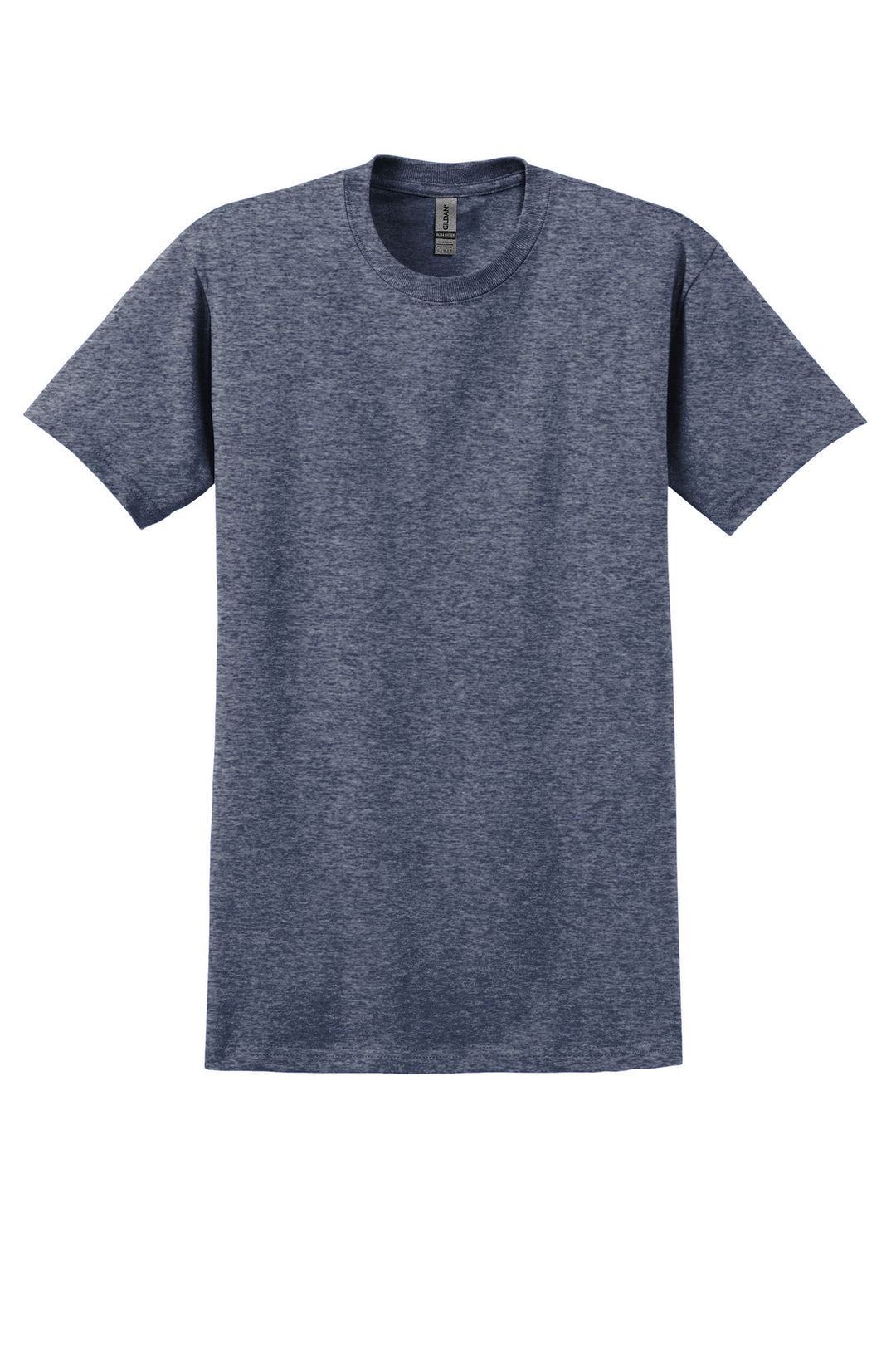 Front View of Hthr Navy Gildan - Ultra Cotton 100% US Cotton T-Shirt. 2000