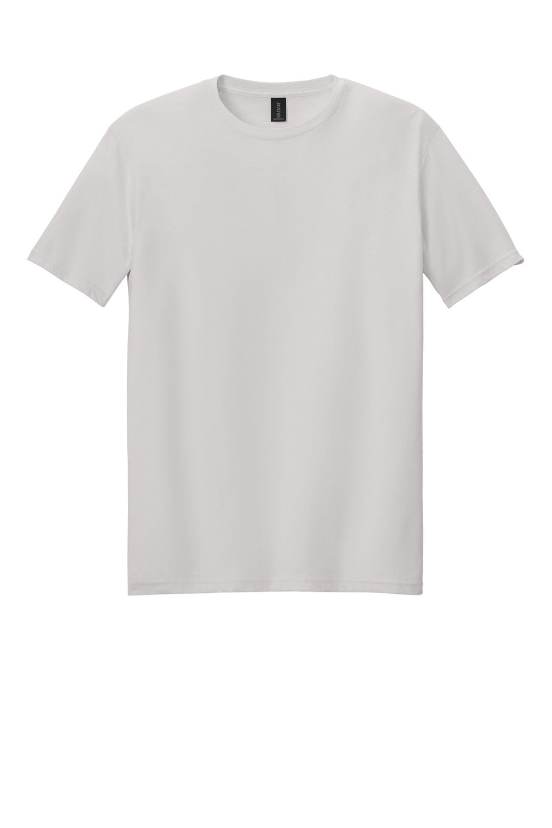 Front View of IceGrey Gildan Softstyle T-Shirt. 64000