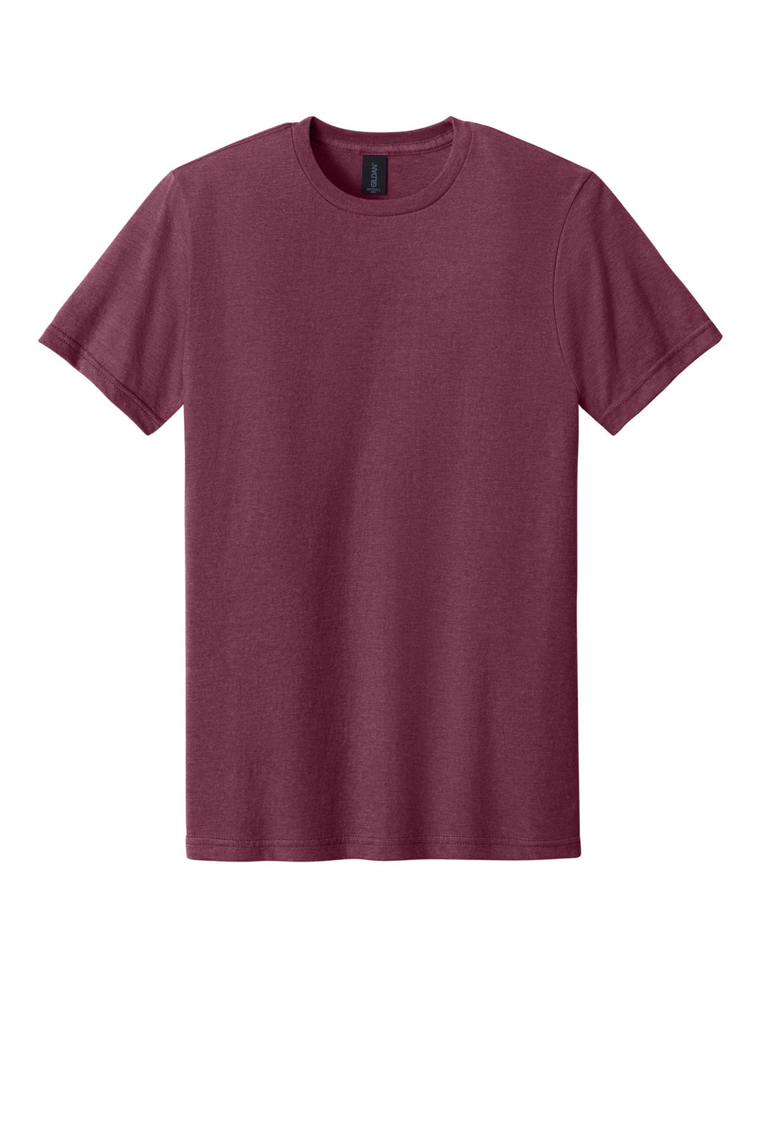 Front View of MaroonMist Gildan Softstyle CVC Tee 64000CVC