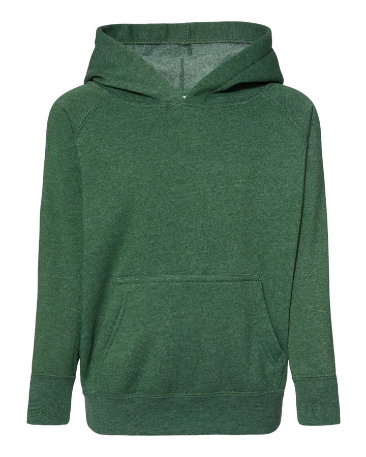 Front View of Moss Toddler Special Blend Hooded Raglan Sweatshirt - PRM10TSB
