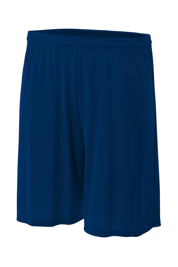 Front View of Navy A4 Youth Cooling Performance 6" Short A4NB5244