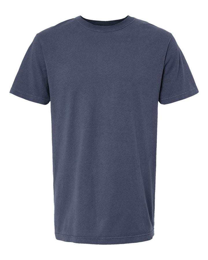 Front View of Navy Vintage Garment-Dyed T-Shirt - 6500M