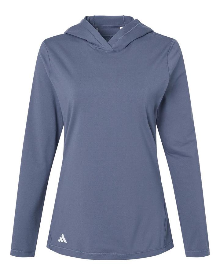 Front View of Preloved Ink Women's Performance Hooded Pullover - A1003