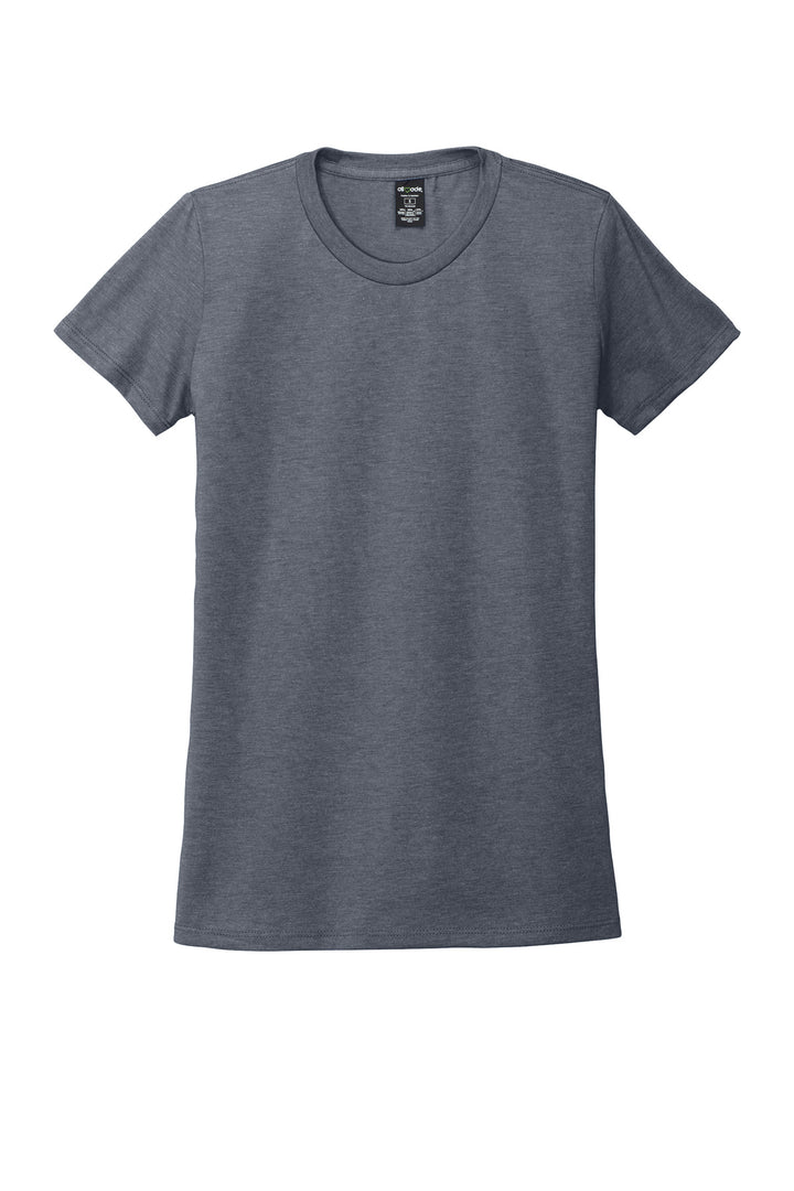 Front View of Rebel Blue Allmade Women's Tri-Blend Tee AL2008