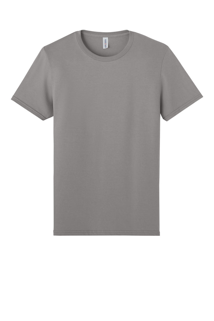 Front View of Rock Jerzees Unisex Premium Combed Ring Spun Cotton Tee 570M