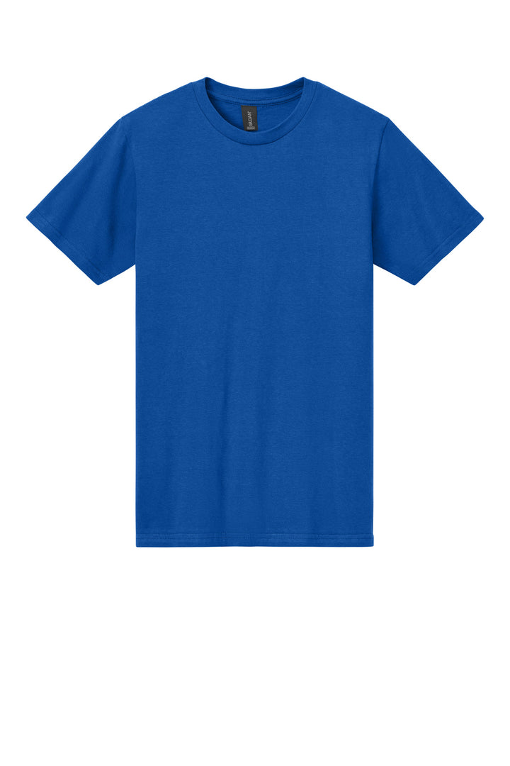 Front View of Royal Gildan Softstyle Midweight Tee 65000