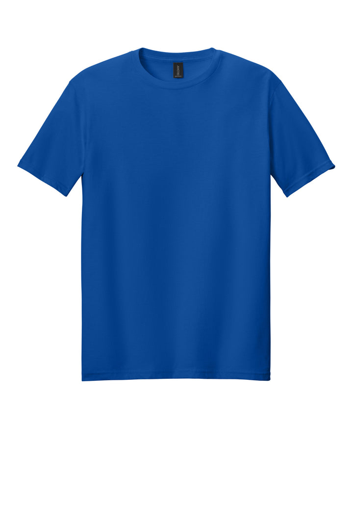 Front View of Royal Gildan Softstyle T-Shirt. 64000