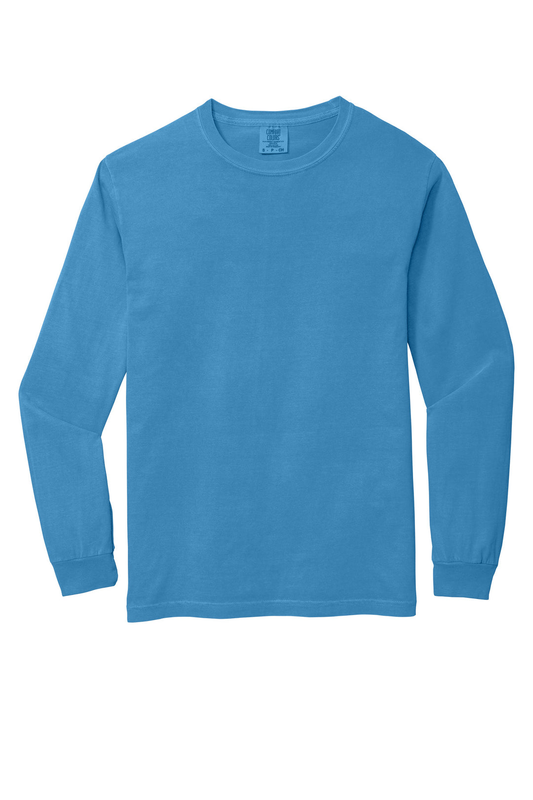 Front View of RoyCaribe COMFORT COLORS Heavyweight Ring Spun Long Sleeve Tee. 6014