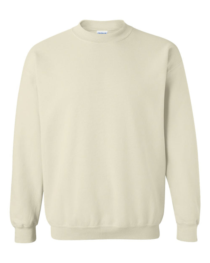 Front View of Sand Heavy Blend™ Crewneck Sweatshirt - 18000