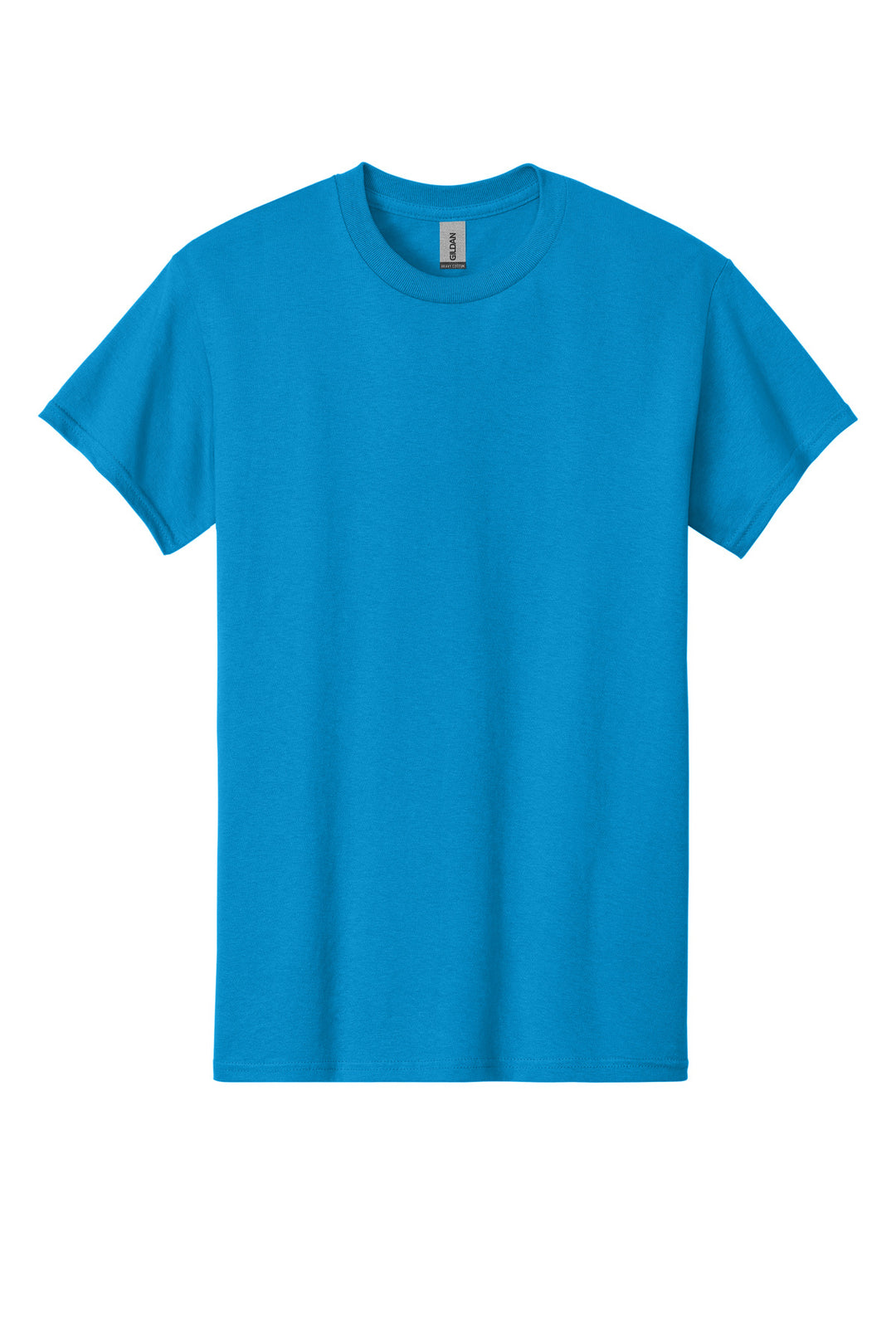 Front View of Sapphire Gildan - Heavy Cotton 100% Cotton T-Shirt. 5000
