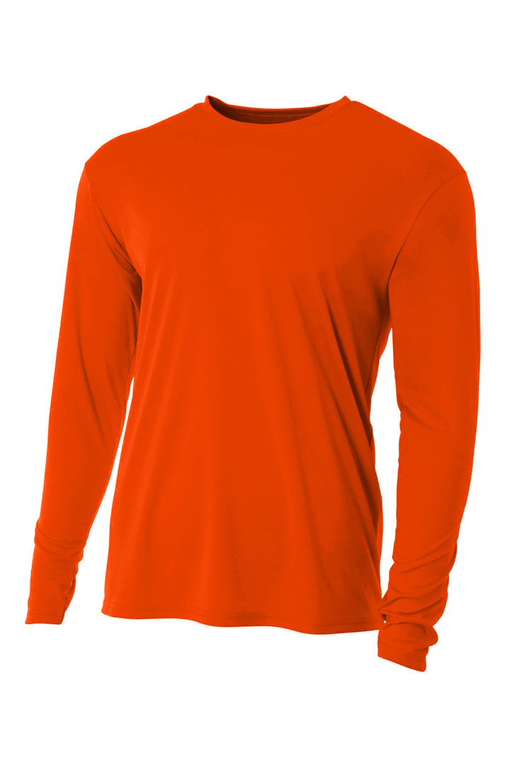 Front View of SftyOrg A4 Cooling Performance Long Sleeve Tee A4N3165