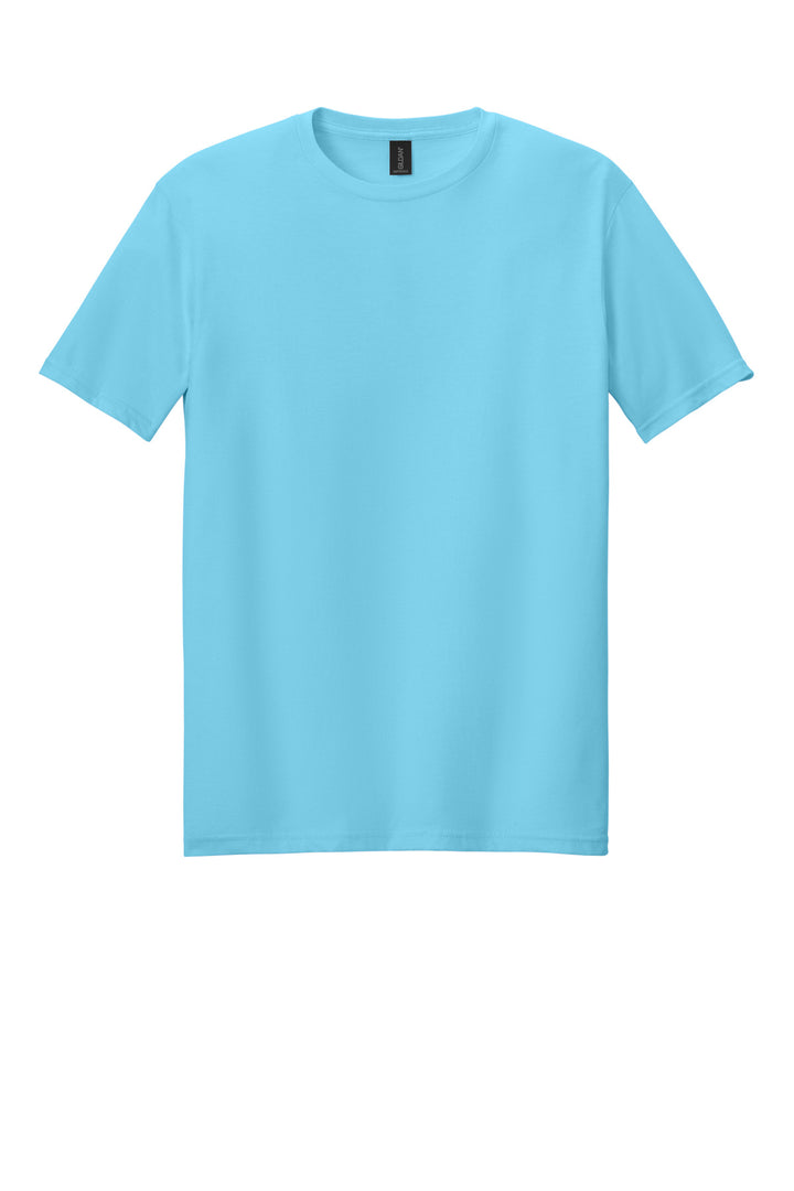 Front View of Sky Gildan Softstyle T-Shirt. 64000