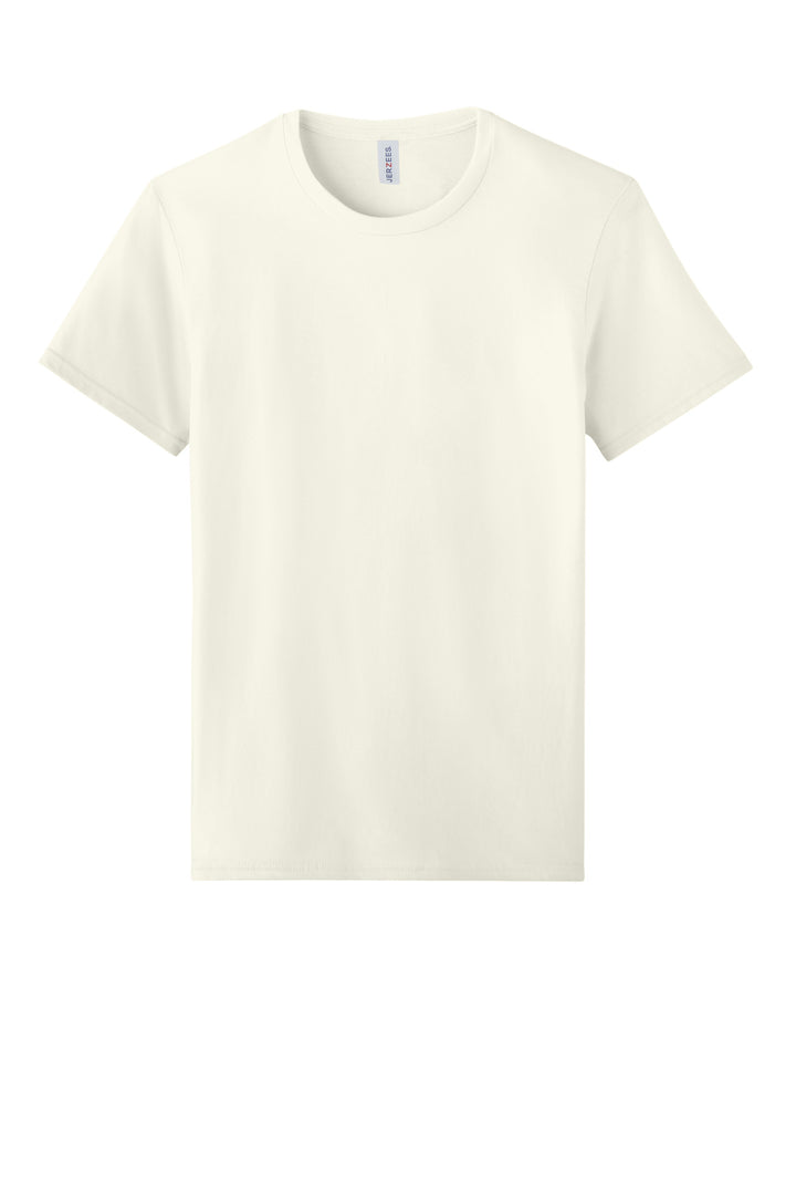 Front View of SwtCrmHthr Jerzees Unisex Premium Combed Ring Spun Cotton Tee 570M