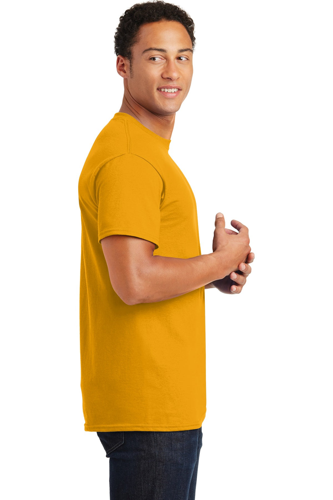 Gold Gildan - Ultra Cotton 100% US Cotton T-Shirt. 2000
