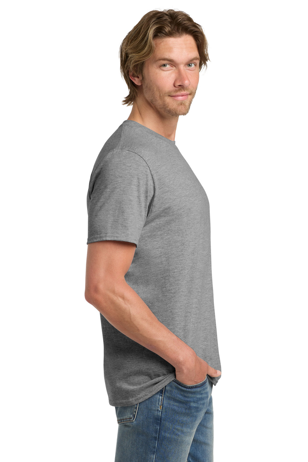 GphHeather Gildan 100% Ring Spun Cotton T-Shirt. 980