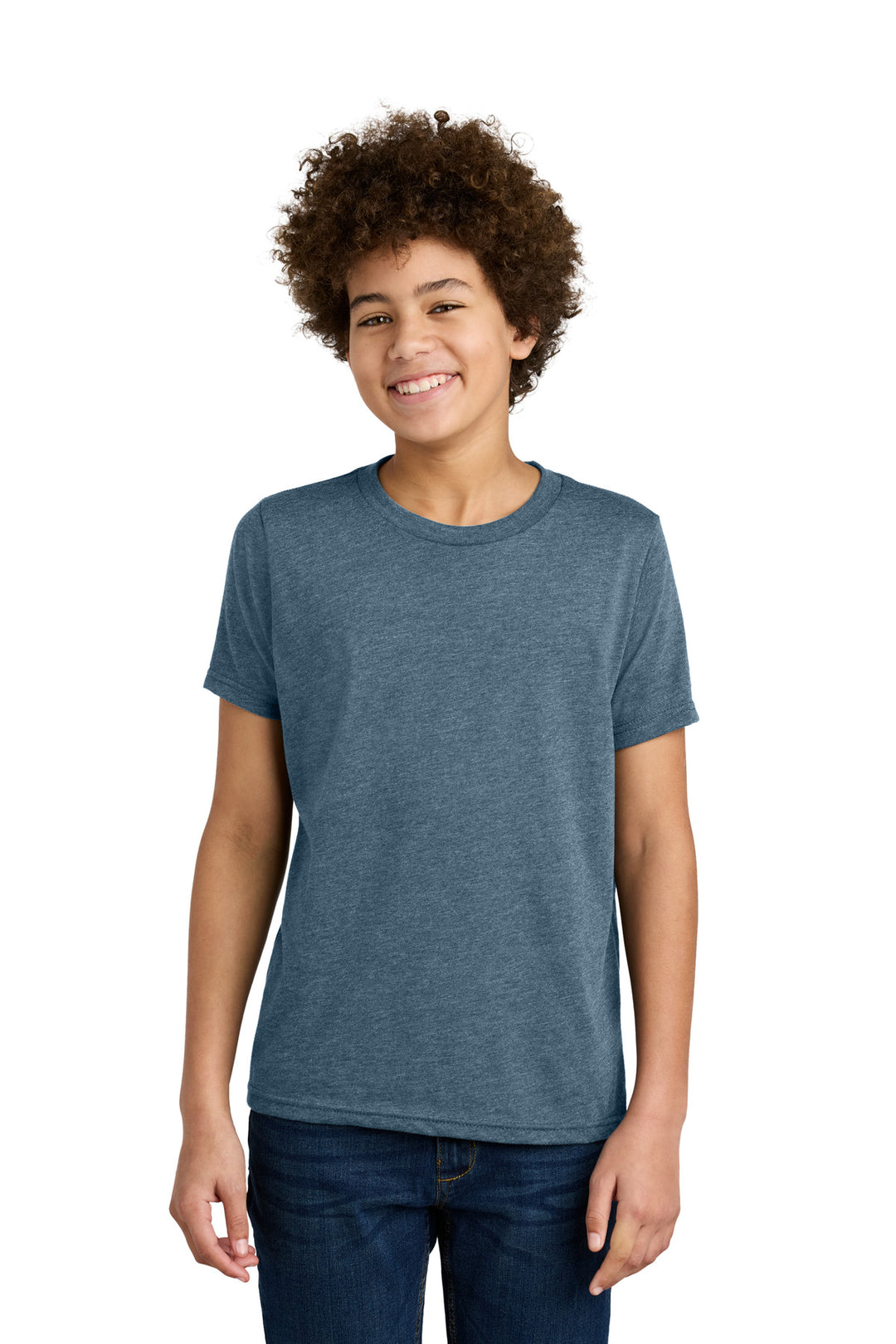 HthrSltBlu Next Level Apparel Youth CVC Tee NL3312