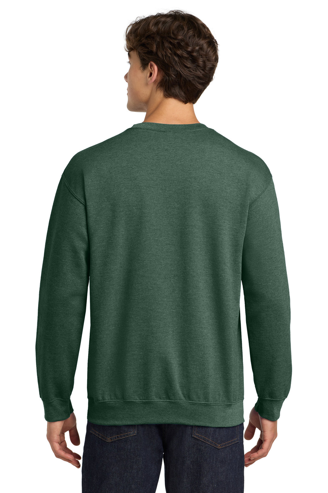 HtrDkGreen Gildan Heavy Blend Crewneck Sweatshirt. 18000
