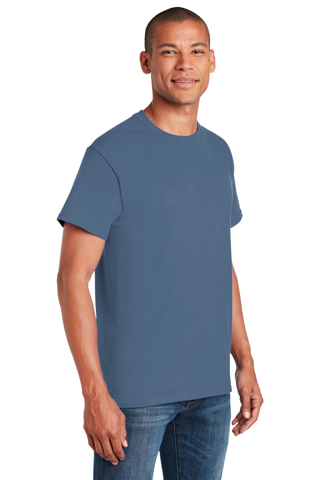 Indigo Blue Gildan - Heavy Cotton 100% Cotton T-Shirt. 5000