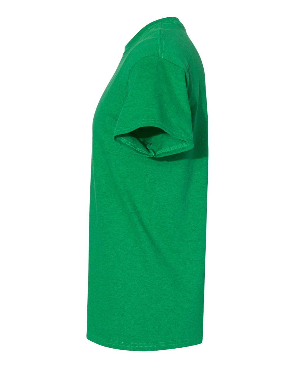Left View of Antique Irish Green Heavy Cotton™ T-Shirt - 5000