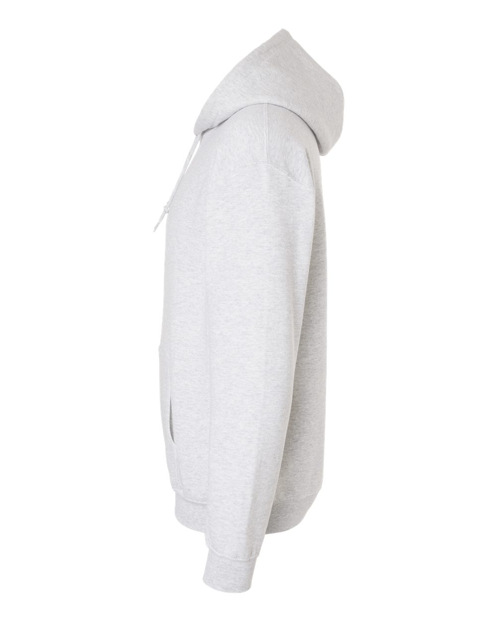 Left View of Ash Heavy Blend™ Hooded Sweatshirt - 18500