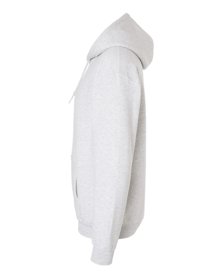 Left View of Ash Heavy Blend™ Hooded Sweatshirt - 18500