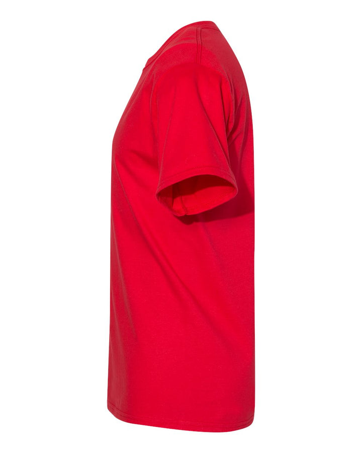 Left View of Athletic Red Beefy-T® T-Shirt - 5180