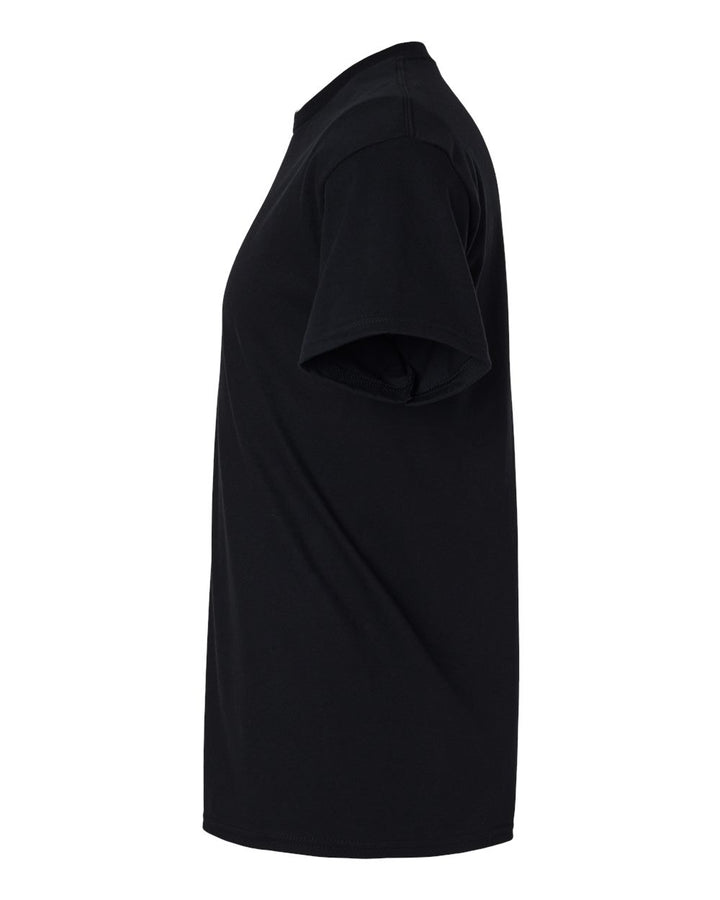 Left View of Black Heavy Cotton™ T-Shirt - 5000